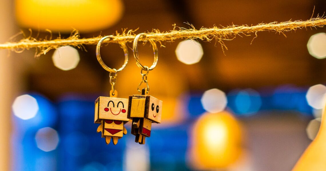 Shallow Focus Photography of Keychains